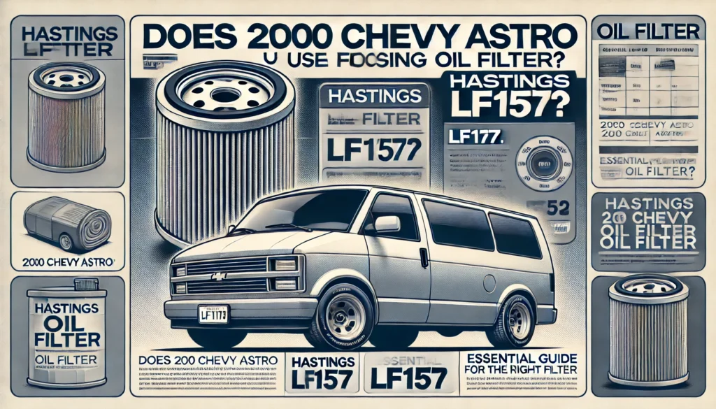 Does 2000 Chevy Astro Use a Hastings LF157