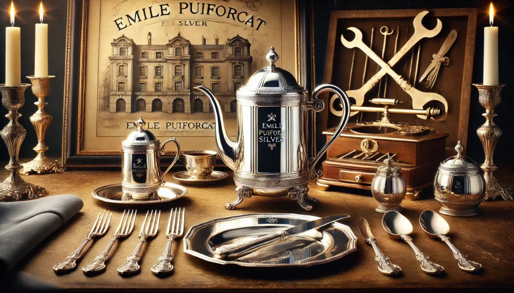 emile puiforcat crosskeys silver mark